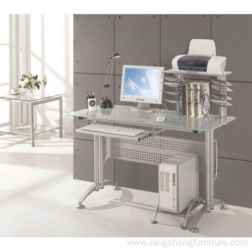 Modern office glass working computer table